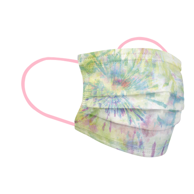 Shield Up Disposable Face Masks 5 Pack -Tie Dye Rainbow